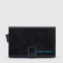 Piquadro Blue Square - Doppelter Kreditkartenhalter In Schwarz