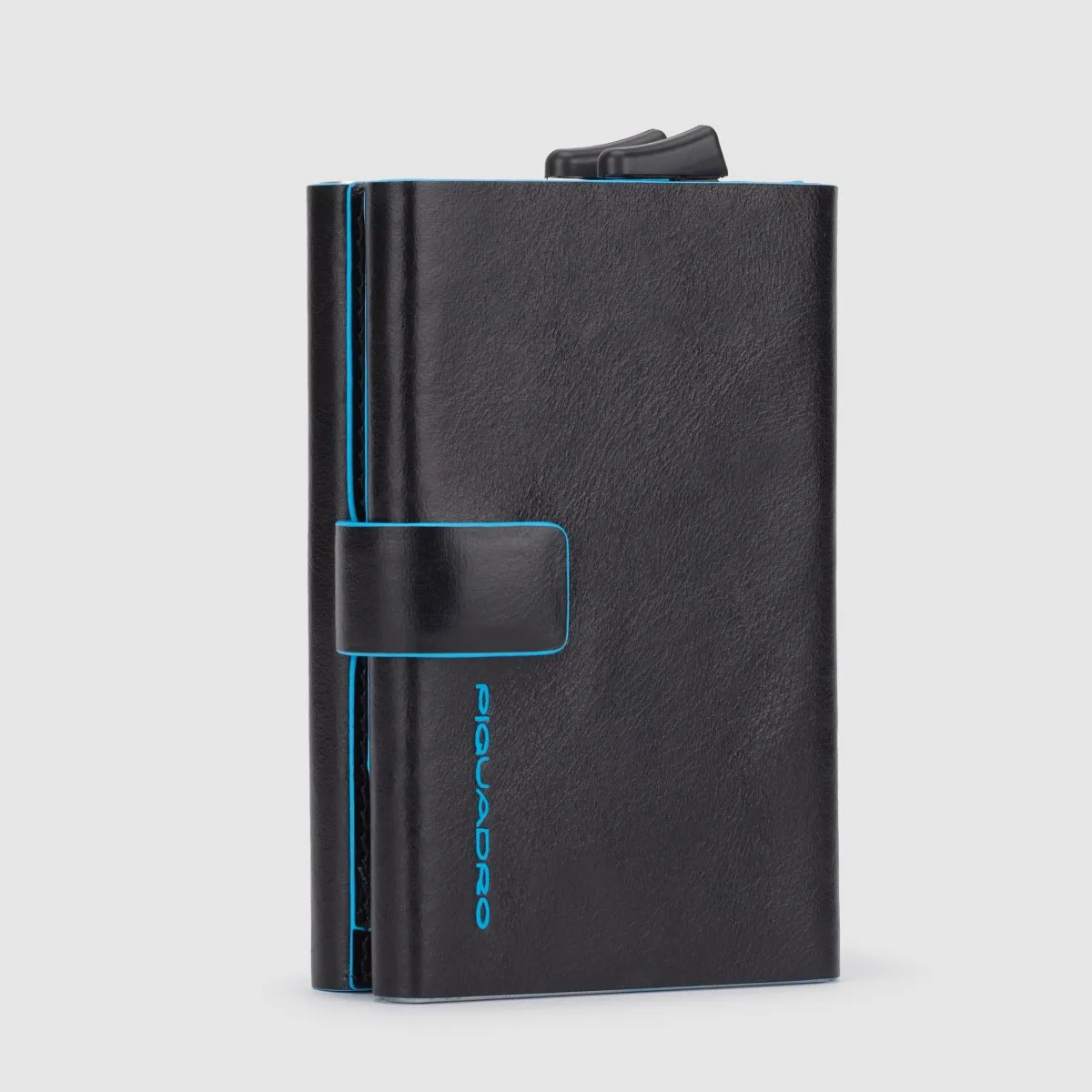 Piquadro Blue Square - Doppelter Kreditkartenhalter In Schwarz 5 Piquadro Blue Square - Doppelter Kreditkartenhalter In Schwarz – Bild 3