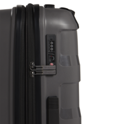 Straw+ - Hartschalenkoffer M Dunkelgrau -Koffer Verkaufs-Shop compressed STRAW plus grey M lock