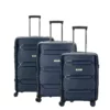 Kingston 3er Kofferset, Navy -Koffer Verkaufs-Shop compressed Set19