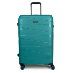 Ted Luggage - 3er Kofferset Grün -Koffer Verkaufs-Shop compressed TED AEGEAN BLUE 1080px M Front