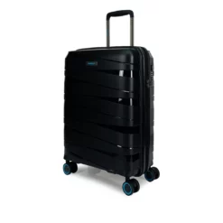 Ted Luggage - 3er Kofferset Schwarz -Koffer Verkaufs-Shop compressed TED BLACK S 3D