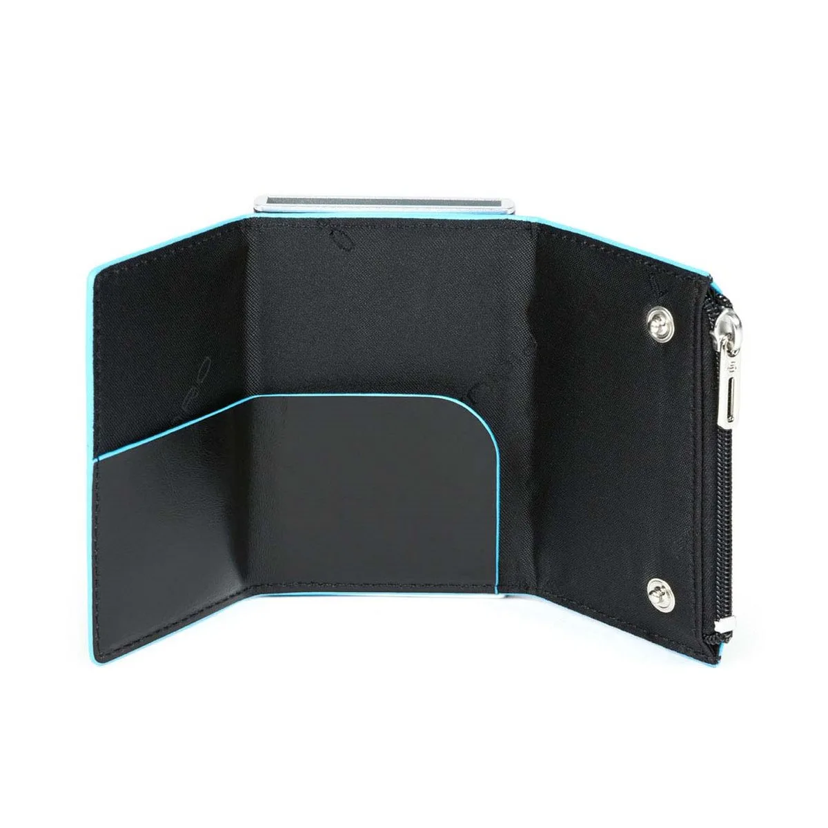 Piquadro Blue Square - Compact Wallet Für Scheine Und Kreditkarten In Schwarz 4 Piquadro Blue Square - Compact Wallet Für Scheine Und Kreditkarten In Schwarz – Bild 2