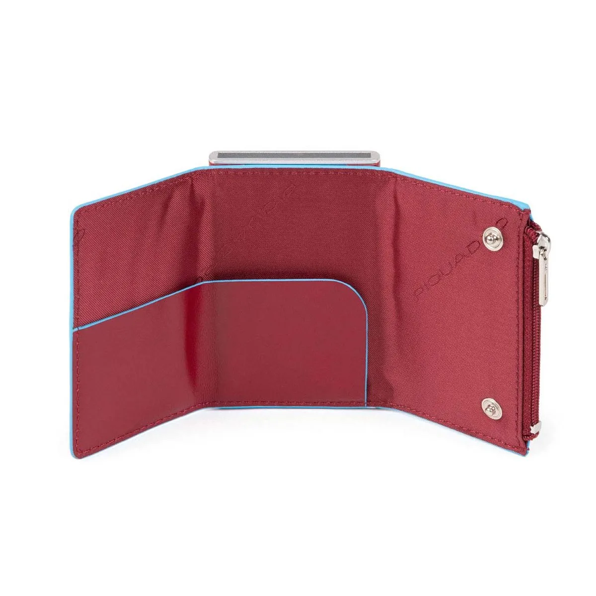 Piquadro Blue Square - Compact Wallet Für Scheine Und Kreditkarten In Rot 4 Piquadro Blue Square - Compact Wallet Für Scheine Und Kreditkarten In Rot – Bild 2