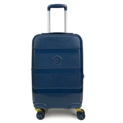 Zip2 Luggage - 3er Kofferset Dunkelblau -Koffer Verkaufs-Shop compressed ZIP NEW DarkBlue S FRONT