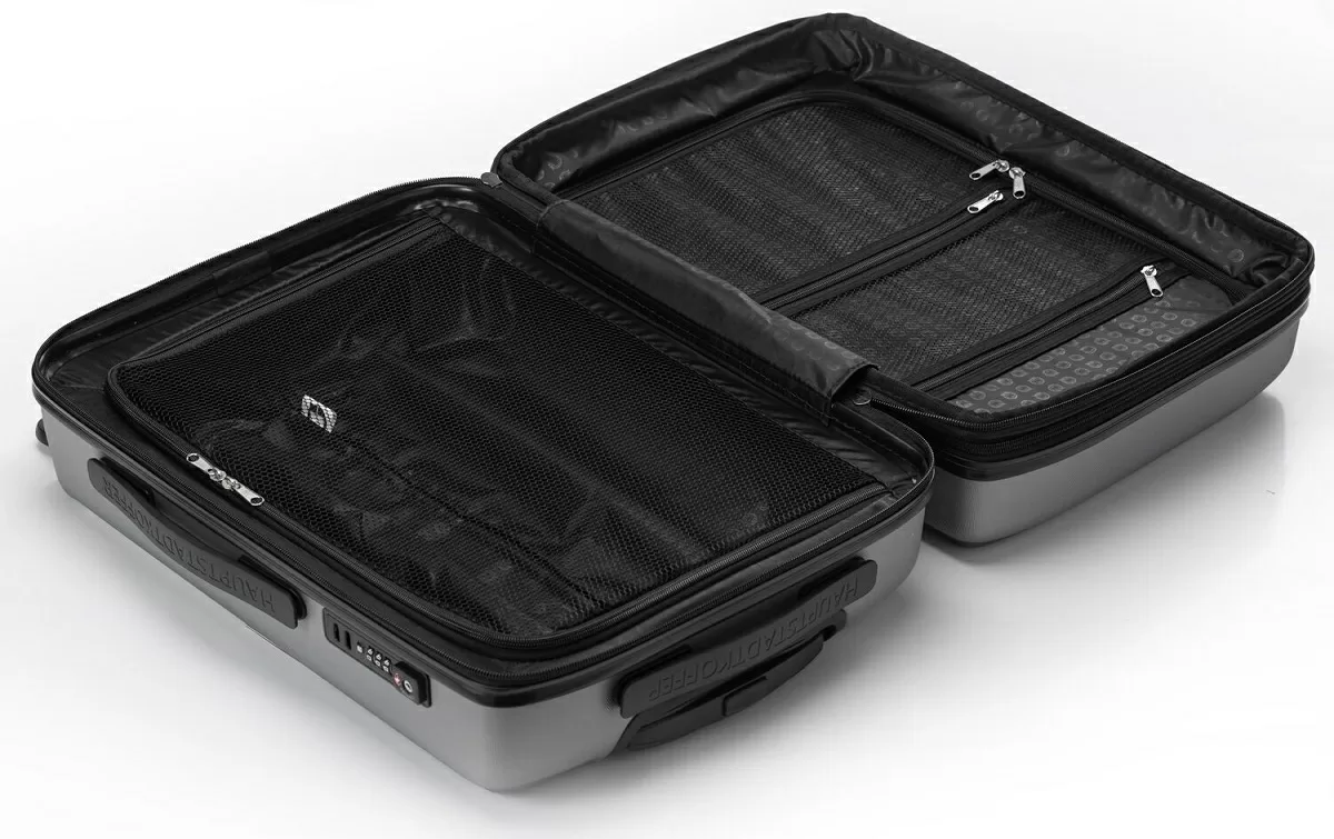 Mitte - Grosser Koffer Hartschale In Silber 4 Mitte - Grosser Koffer Hartschale In Silber – Bild 2