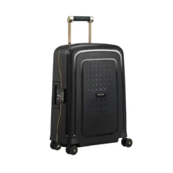 Samsonite S´Cure DLX - Spinner 55cm In Black/Gold Deluscious
