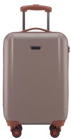 Wannsee - Handgepäck Hartschale Mit TSA In Champagner-Braun -Koffer Verkaufs-Shop compressed articleImages2 F r front hauptstadtkoffer wannsee handgepaeck trolley spinner champagner size S