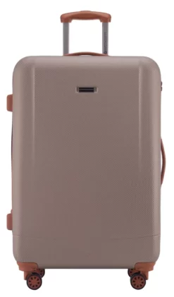 Wannsee - Koffer Hartschale L Mit TSA In Champagner-Braun -Koffer Verkaufs-Shop compressed articleImages2 F r front hauptstadtkoffer wannsee trolley koffer spinner champagner size l