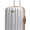 Samsonite Lite-Cube-DLX - Spinner 55cm In Aluminium -Koffer Verkaufs-Shop compressed articleImages2 F r front lite cube dlx spinner 55cm in aluminium