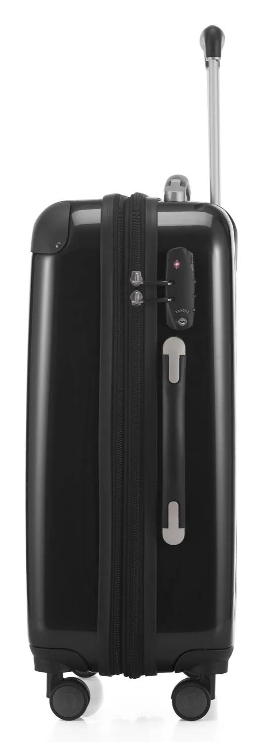 Alex - Handgepäck Hartschale Glänzend Mit TSA In Schwarz 8 Alex - Handgepäck Hartschale Glänzend Mit TSA In Schwarz – Bild 6