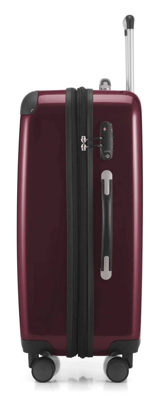 Alex - Koffer Hartschale M Glänzend Mit TSA In Burgund 5 Alex - Koffer Hartschale M Glänzend Mit TSA In Burgund – Bild 3