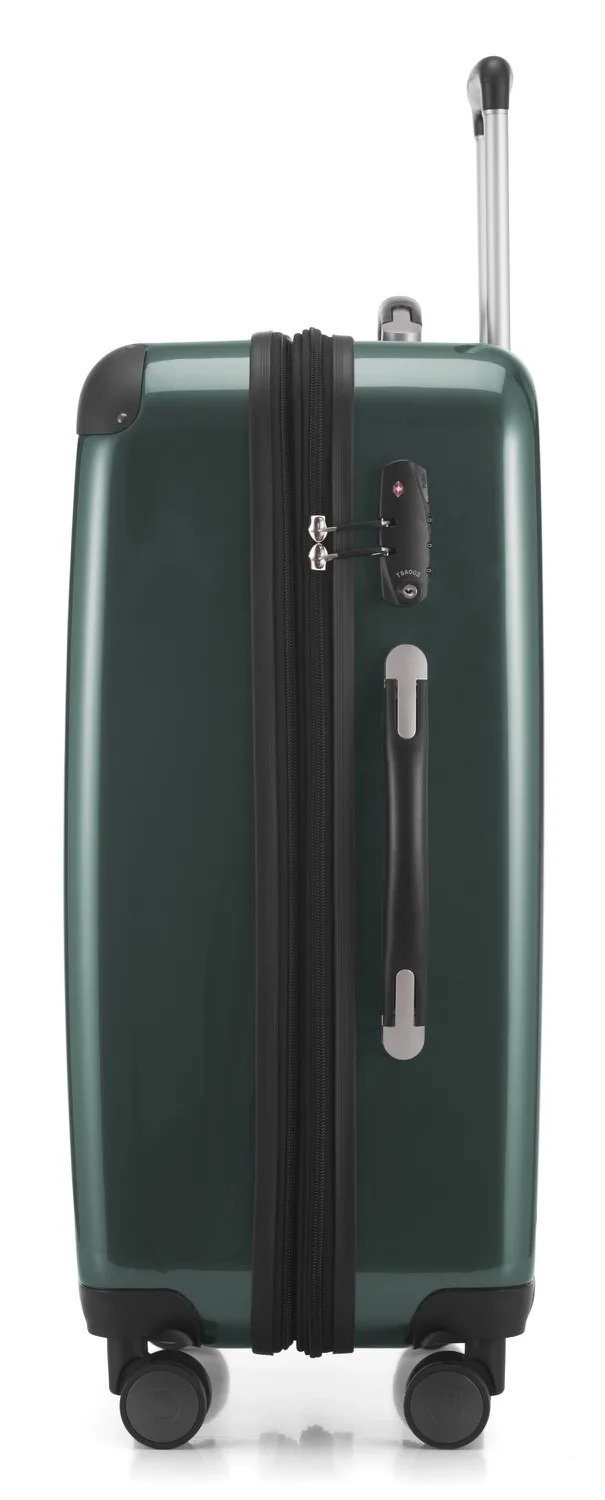 Alex - Koffer Hartschale M Glänzend Mit TSA In Waldgrün 5 Alex - Koffer Hartschale M Glänzend Mit TSA In Waldgrün – Bild 3