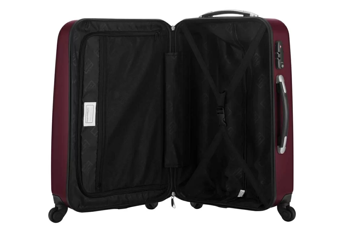 Wedding - Handgepäck Hartschale Matt Mit TSA In Burgund 8 Wedding - Handgepäck Hartschale Matt Mit TSA In Burgund – Bild 6