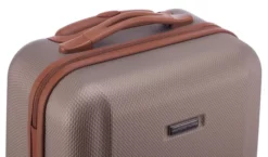 Wannsee - Handgepäck Hartschale Mit TSA In Champagner-Braun -Koffer Verkaufs-Shop compressed articleImages2 O b oben hauptstadtkoffer wannsee handgepaeck trolley spinner champagner size S
