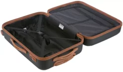 Wannsee - Koffer Hartschale M Mit TSA In Schwarz -Koffer Verkaufs-Shop compressed articleImages2 O f offen liegend hauptstadtkoffer wannsee trolley koffer spinner schwarz size M