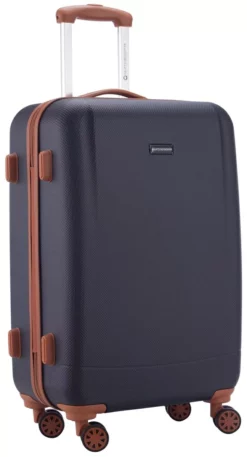 Wannsee - Koffer Hartschale M Mit TSA In Dunkelblau -Koffer Verkaufs-Shop compressed articleImages2 S c schraeg2 hauptstadtkoffer wannsee trolley koffer spinner dunkelblau size M
