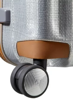 Samsonite Lite-Cube-DLX - Spinner 55cm In Aluminium -Koffer Verkaufs-Shop compressed articleImages2 W h wheel2 lite cube dlx spinner 3