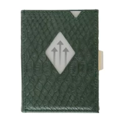 Exentri Wallet Leder Kobragrün Für 10 Karten
