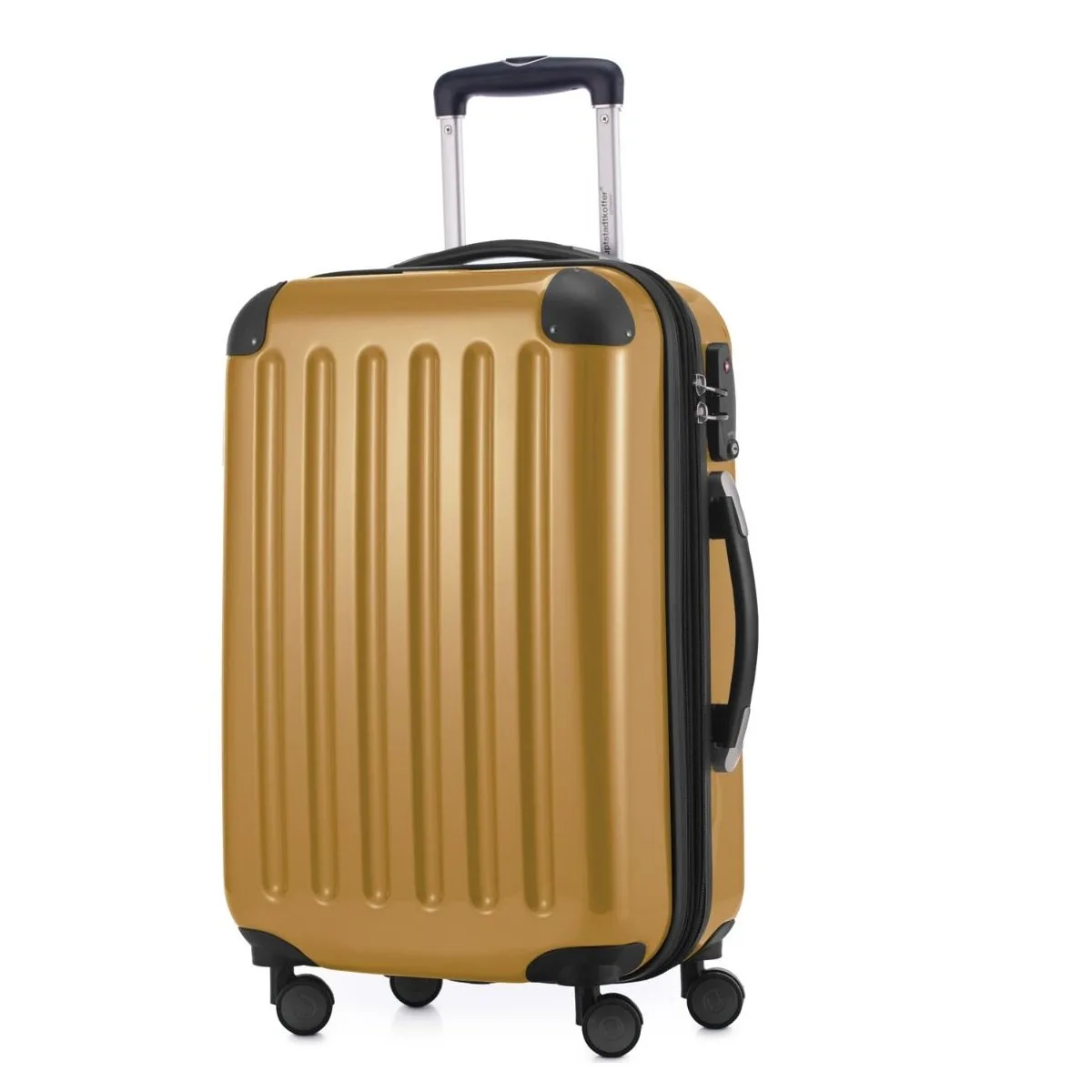 Alex - Handgepäck Hartschale Glänzend Mit TSA In Herbstgold 3 Alex - Handgepäck Hartschale Glänzend Mit TSA In Herbstgold