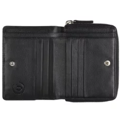 Bugatti RV Damenbörse Schwarz -Koffer Verkaufs-Shop compressed open 11