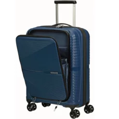 American Tourister Airconic Spinner Midnight Navy -Koffer Verkaufs-Shop compressed open 34