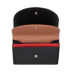 Galapagos - Mehrfarbige Geldbörse RFID Schwarz -Koffer Verkaufs-Shop compressed portafoglio donna pelle colorato rfid 534 5007 a1 black