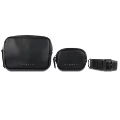 Bugatti Almata Gürteltasche Schwarz -Koffer Verkaufs-Shop compressed set