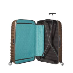 Samsonite Lite Shock - Spinner 55cm In Sand -Koffer Verkaufs-Shop compressed spinner 55 20 lite shock 12